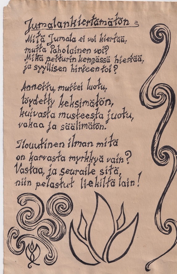 Osaskannaus arvoituspaperista