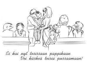 Päästäiskuva: Ei kai nyt tosissaan pappikaan...