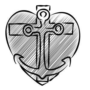 Sydän, ankkuri, risti. Usko, toivo, rakkaus